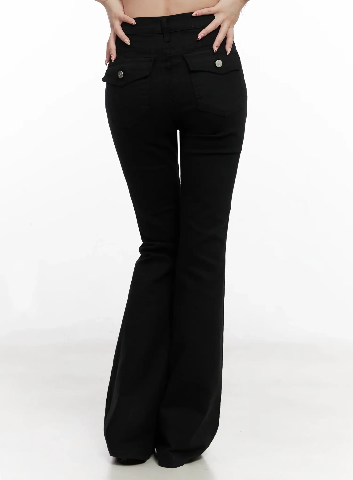 Dream Chic Black Flare Jeans IN514 - Image 11