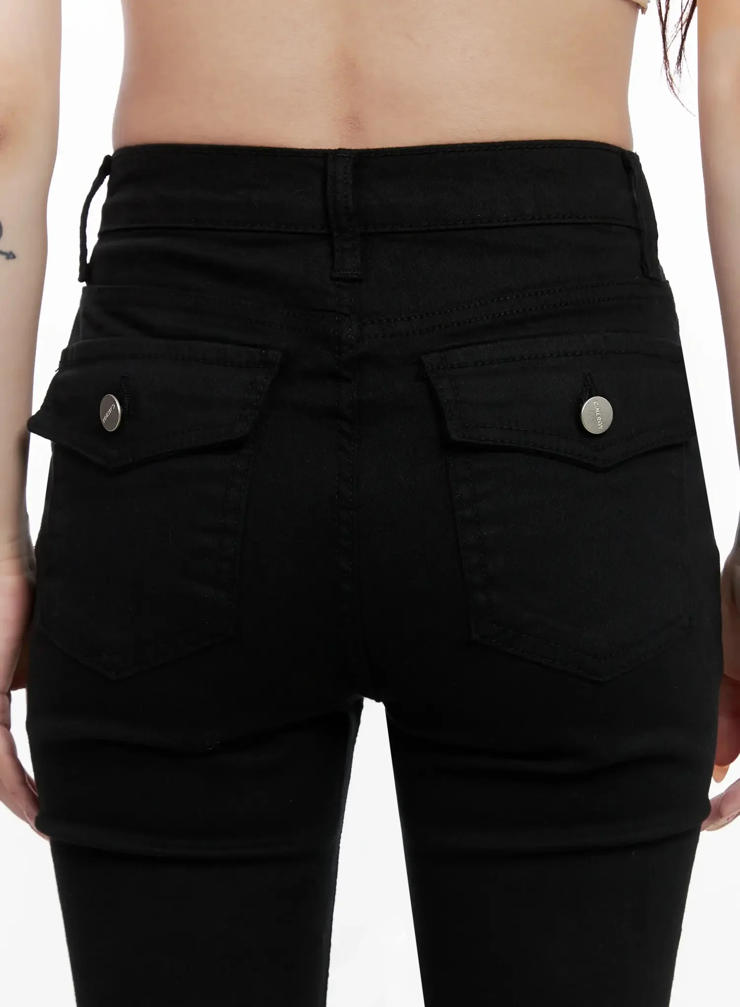 Dream Chic Black Flare Jeans IN514 - Image 12