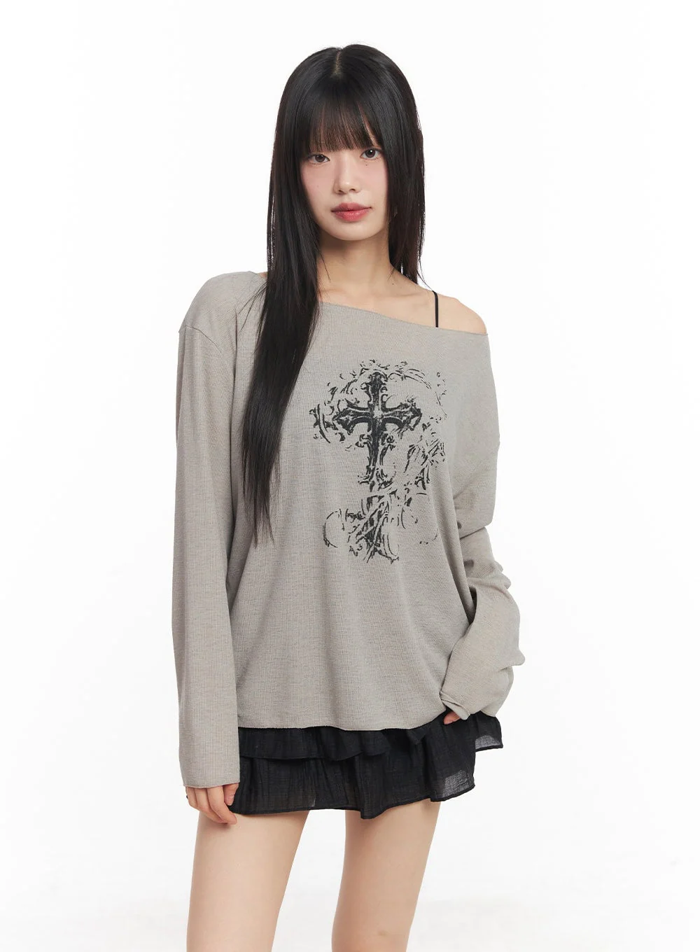 Dreamy Semi-Sheer Graphic Long Sleeve CY514 - Image 11