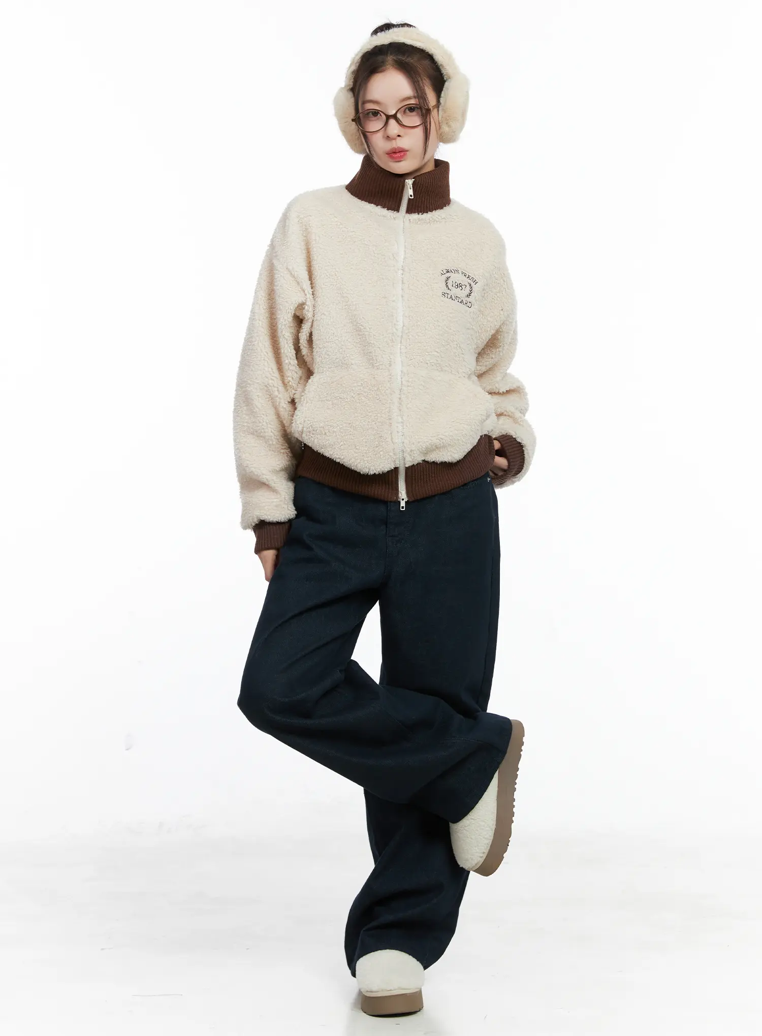 Drew Non-Fade Relaxed Fit Wide Jeans CN519 - Image 2