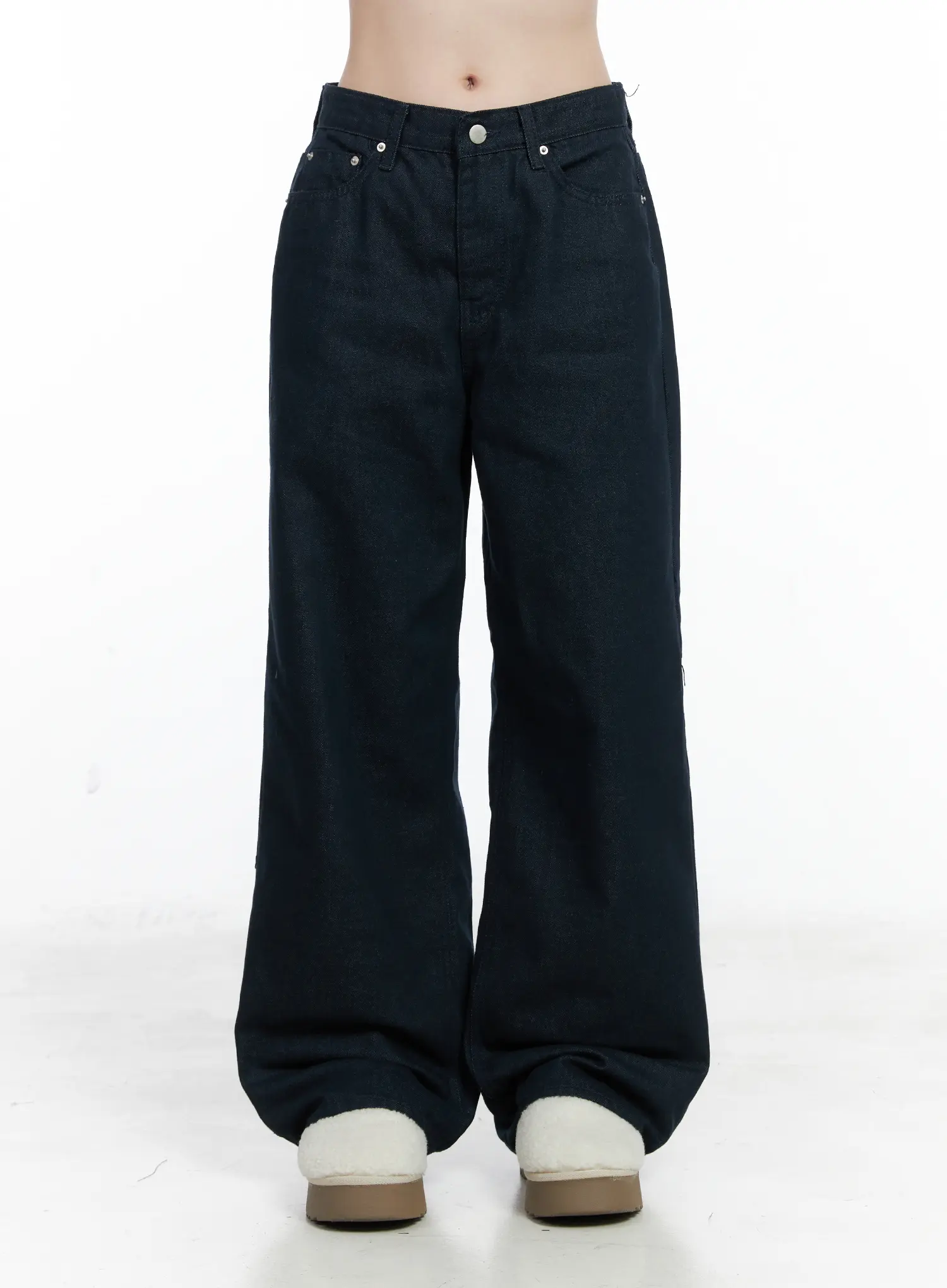 Drew Non-Fade Relaxed Fit Wide Jeans CN519 - Image 7