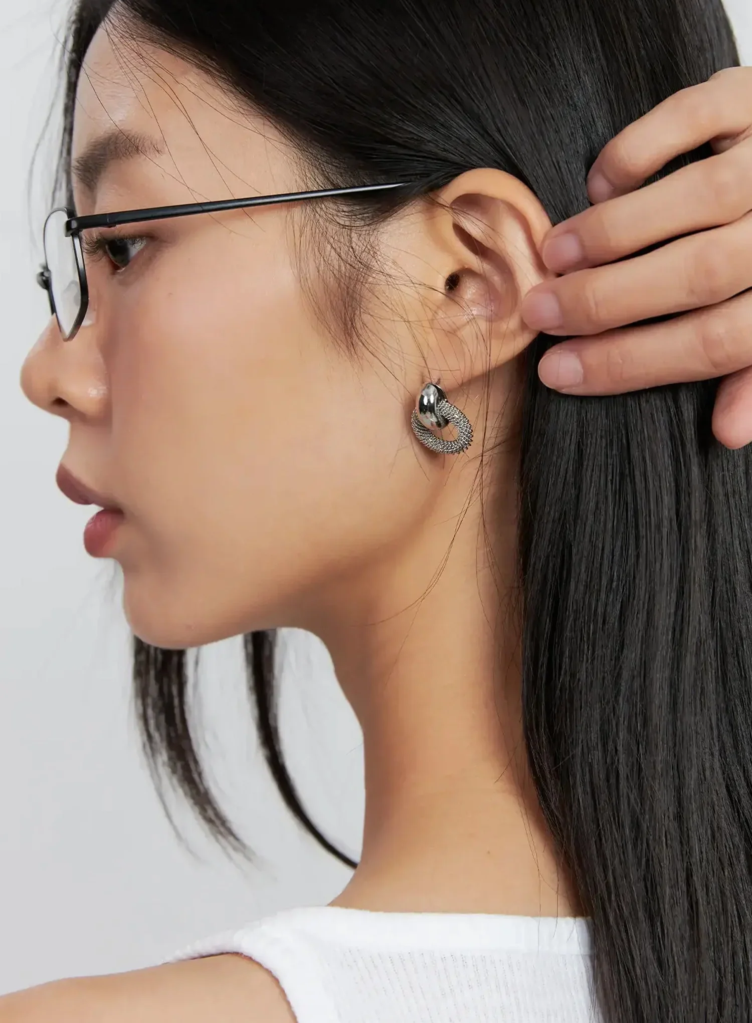 Dual Layer Earrings IS515 - Image 3