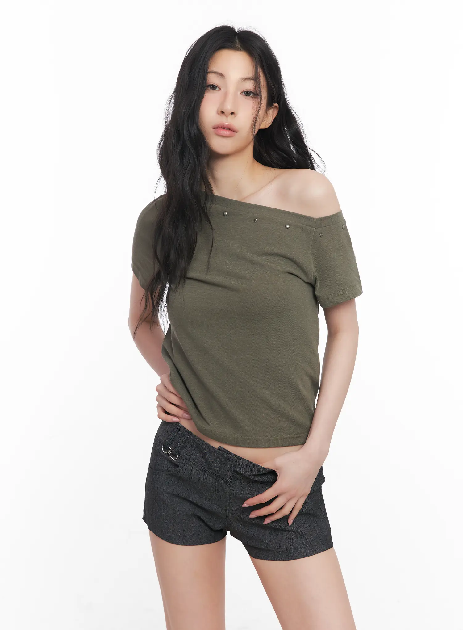Edgy One-Shoulder Top CU511 - Image 9