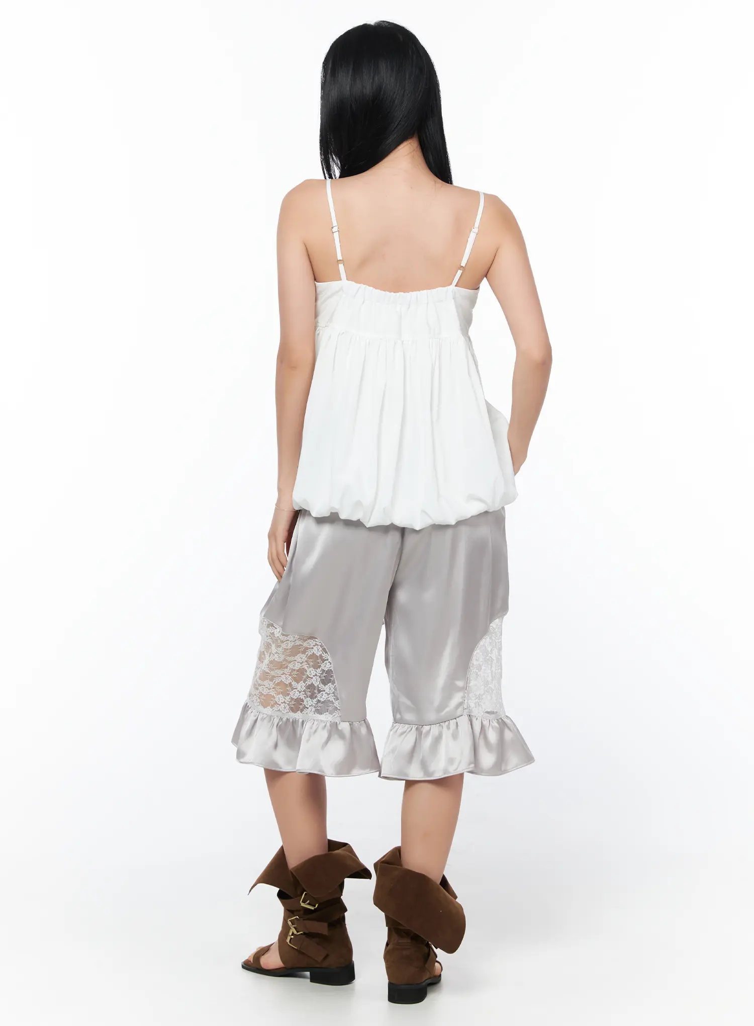 Elegant Balloon Hem Sleeveless Top CY512 - Image 5