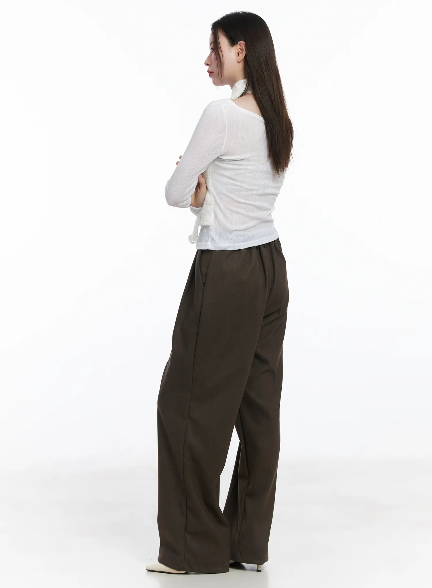 Elegant Layered Top and Scarf Set CJ506 - Image 3