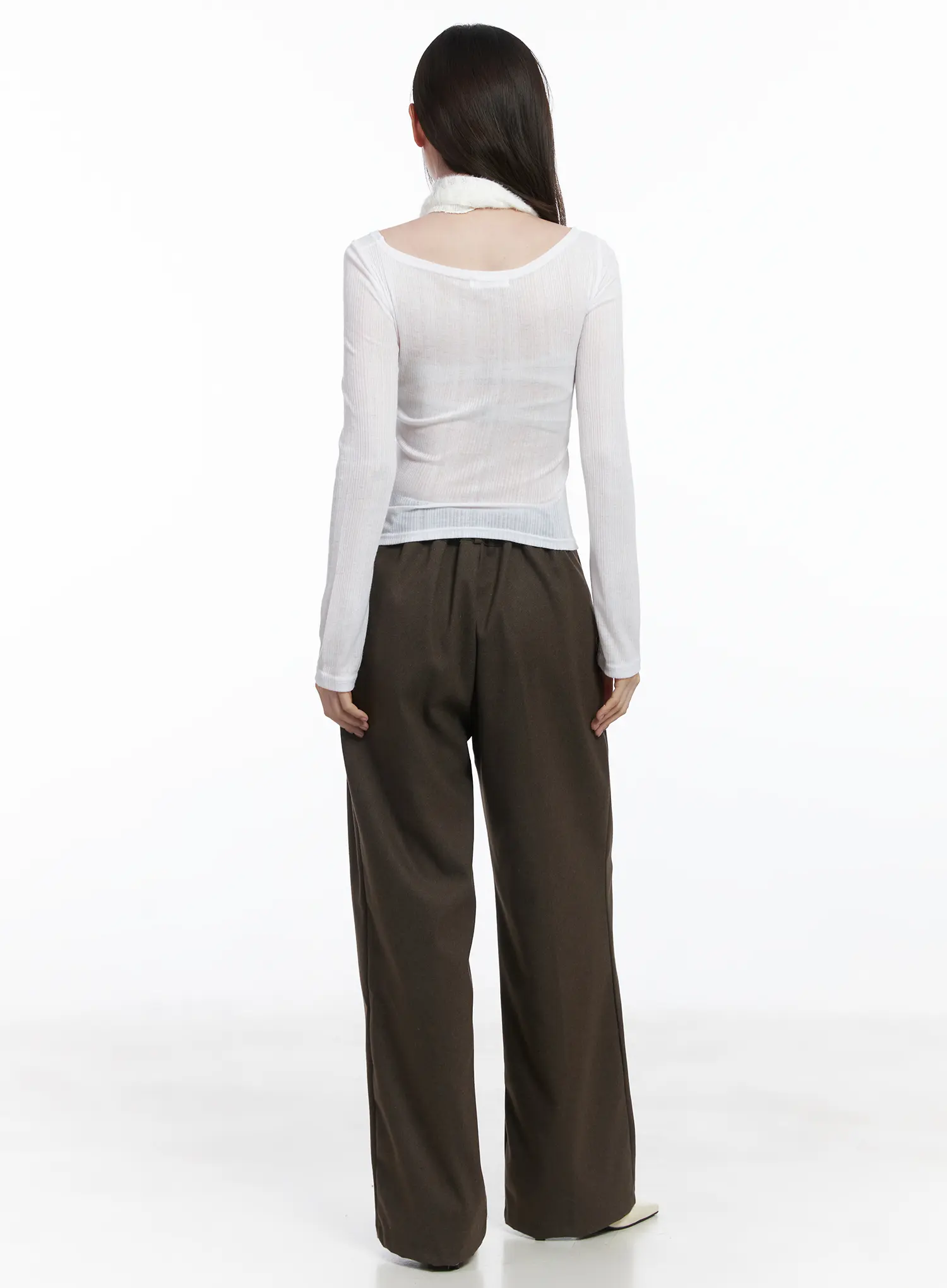 Elegant Layered Top and Scarf Set CJ506 - Image 4
