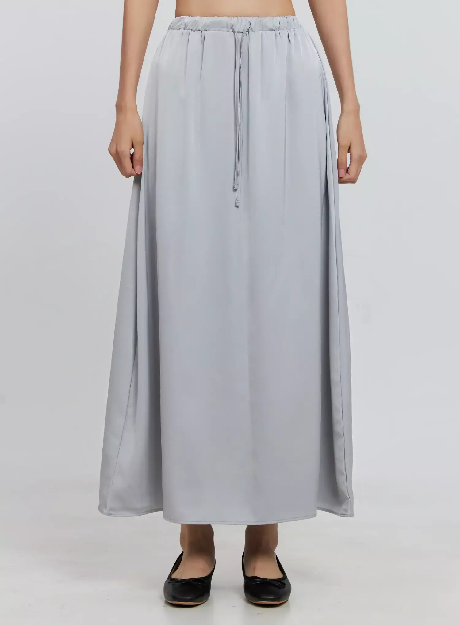 Elegant Satin Maxi Skirt IS516 - Image 5