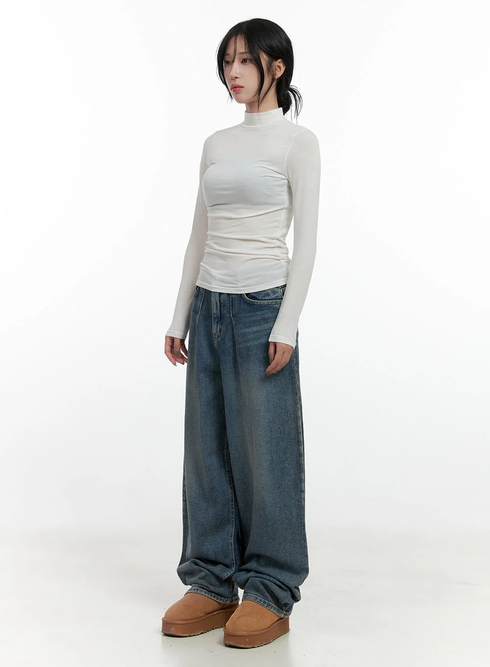 Elegant Solid Long Sleeve Tee CN408 - Image 2
