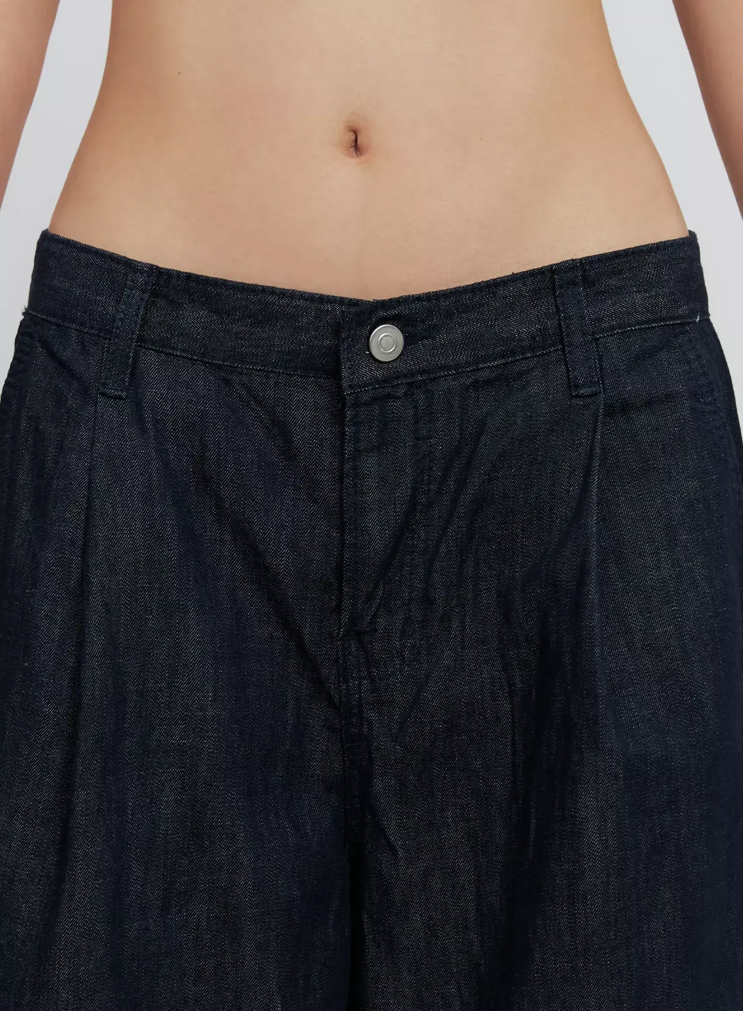 Elio Pintuck Wide-Leg Jeans IS516 - Image 4