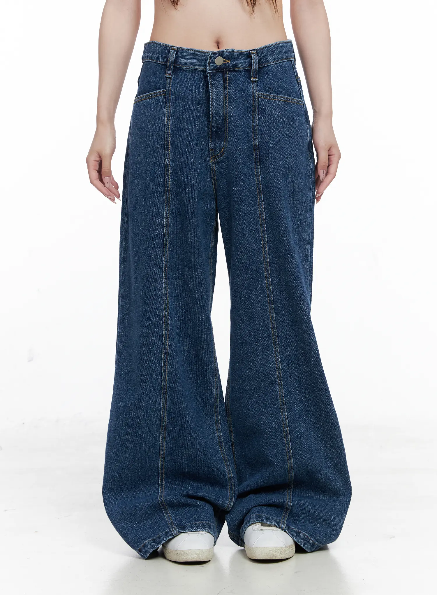 Eliza Seam Detail Relaxed Bootcut Jeans CO521 - Image 11