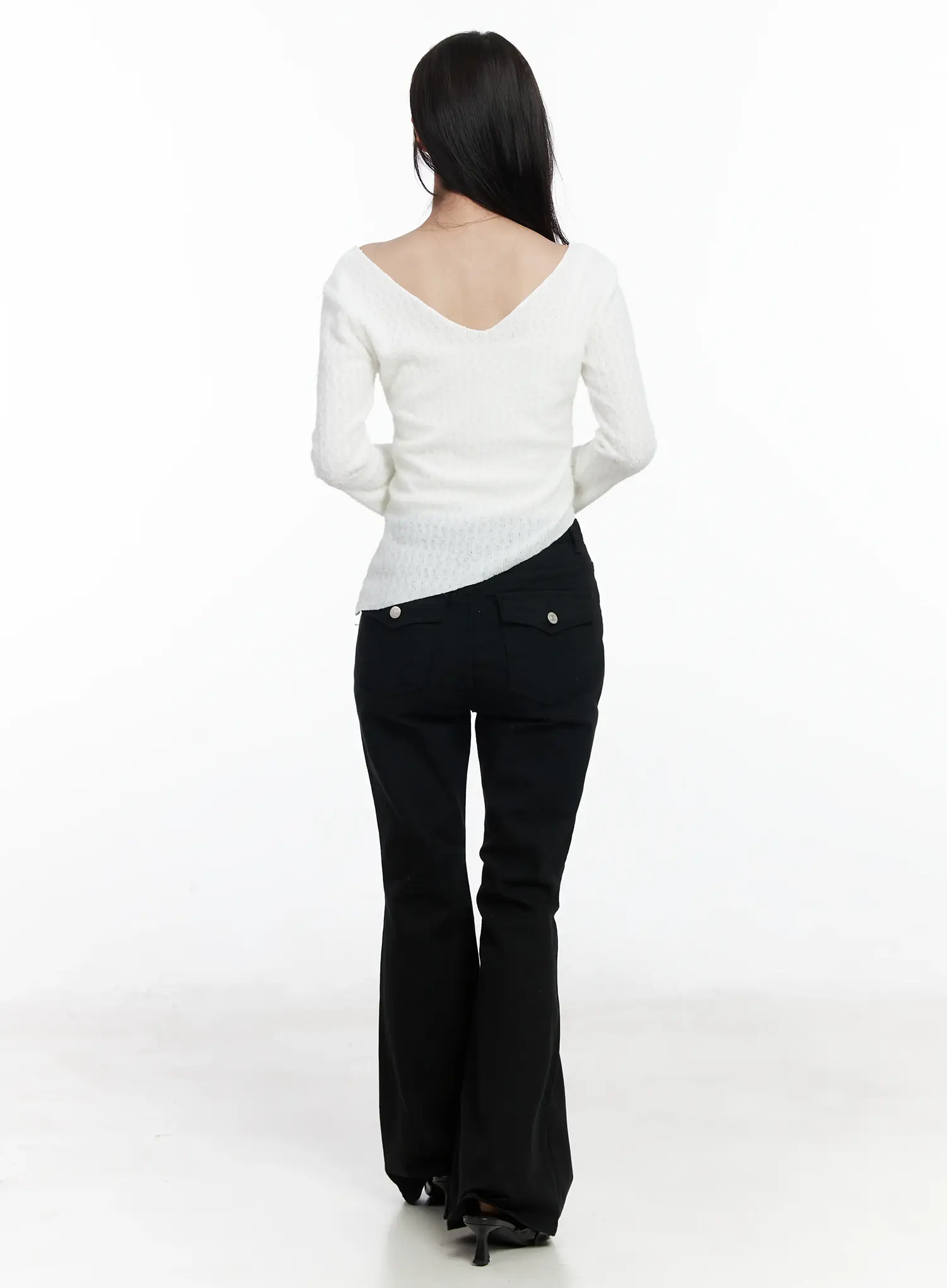 Ellis High-Waist Bootcut Jeans IJ529 - Image 9