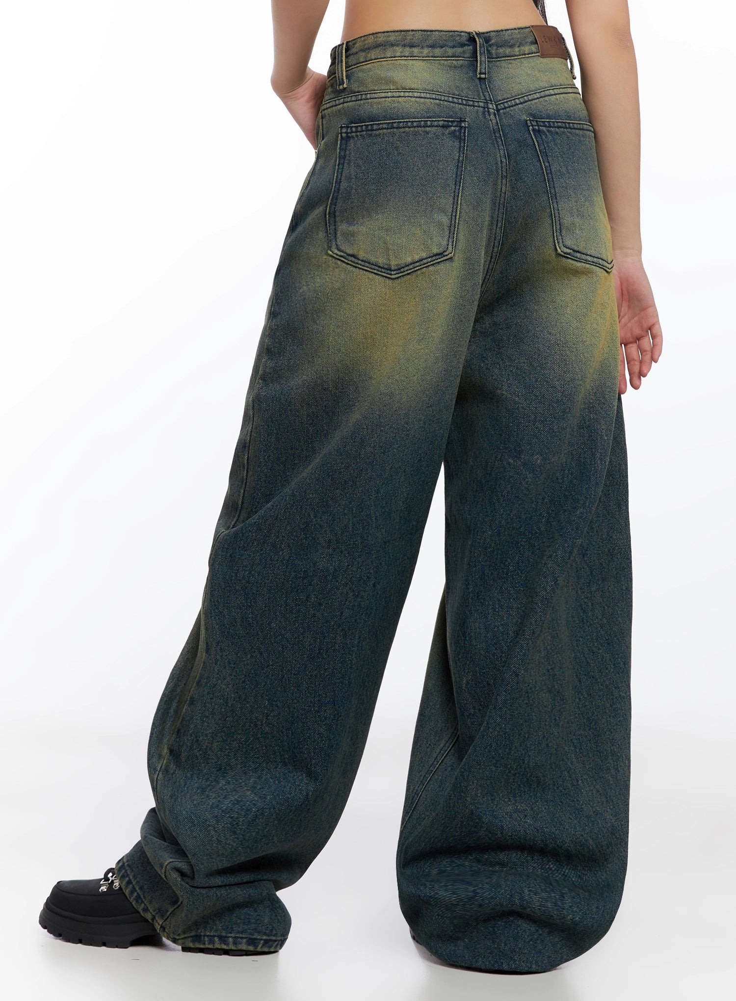 Elora Washed Baggy Jeans IS525 - Image 15