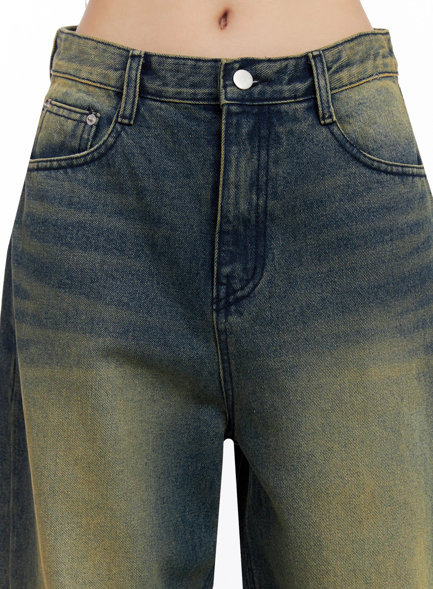Elora Washed Baggy Jeans IS525 - Image 5