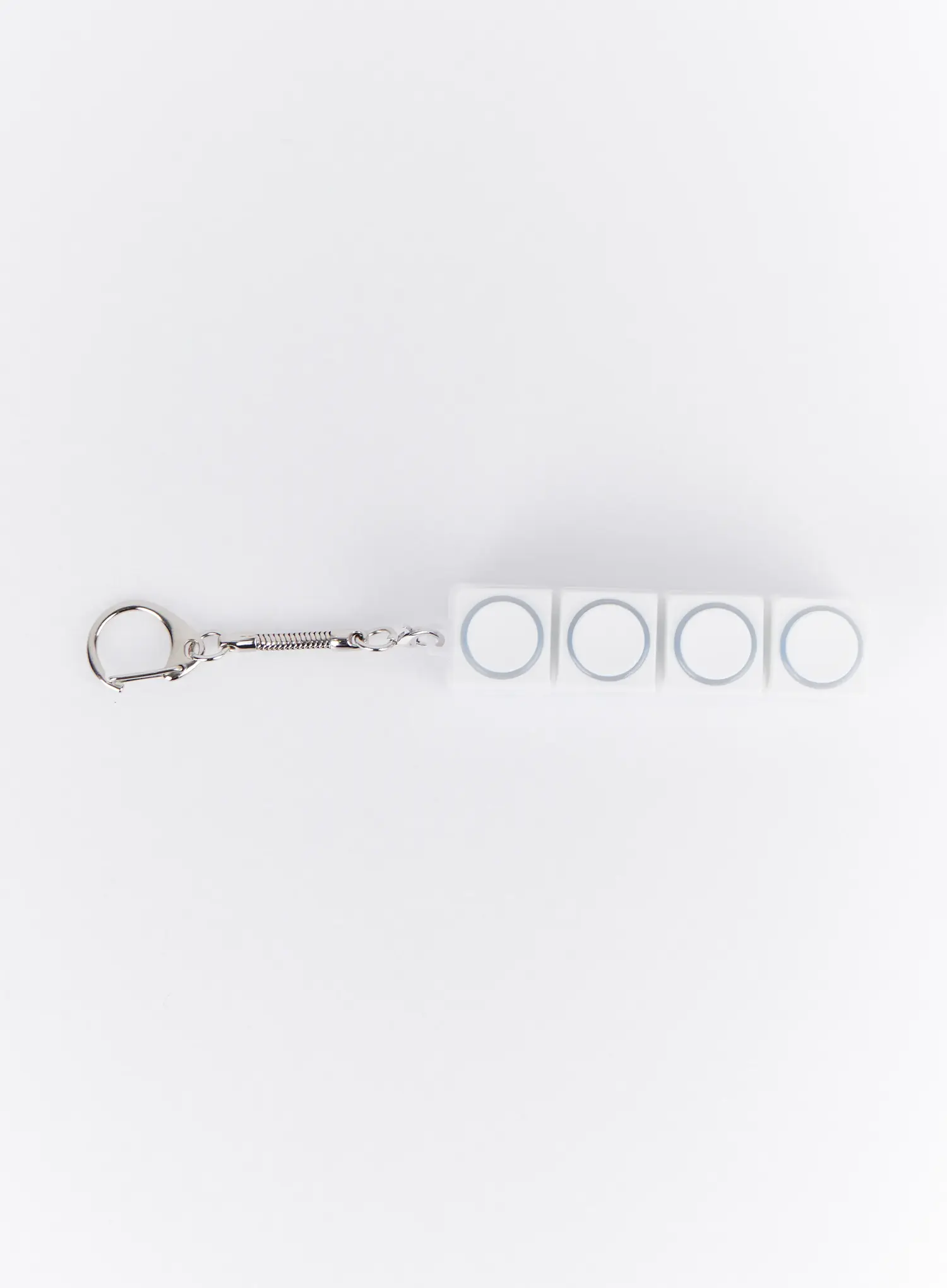 Embossed Circle 4-Keycap Keychain IA524 - Image 3