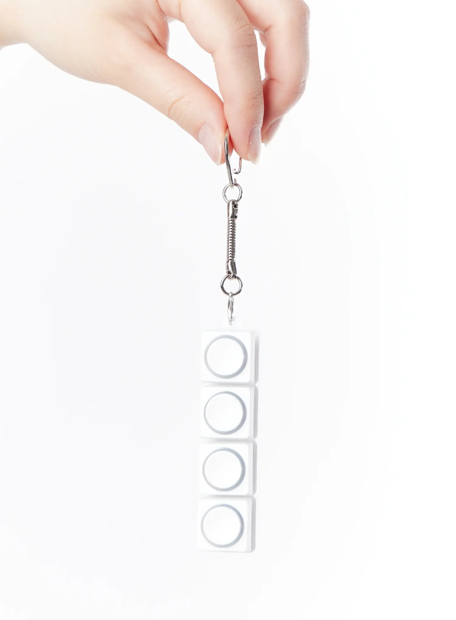 Embossed Circle 4-Keycap Keychain IA524 - Image 6