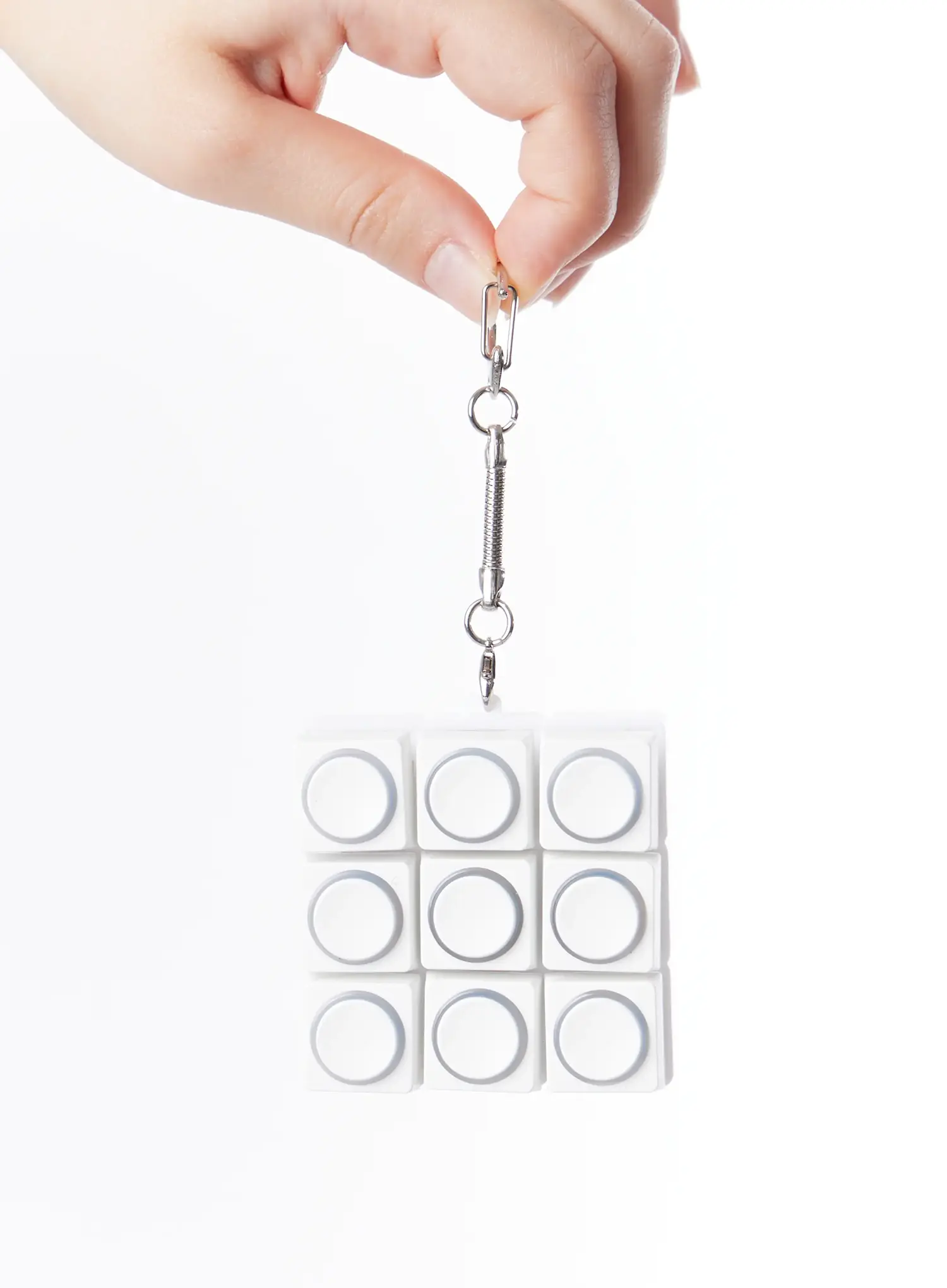 Embossed Circle 9-Keycap Keychain IA524 - Image 3