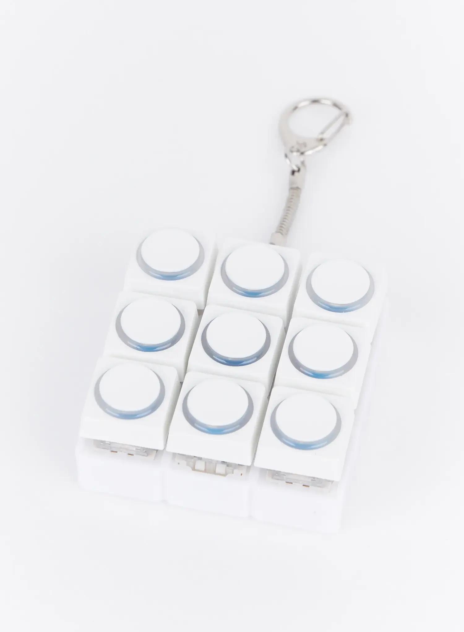 Embossed Circle 9-Keycap Keychain IA524 - Image 6