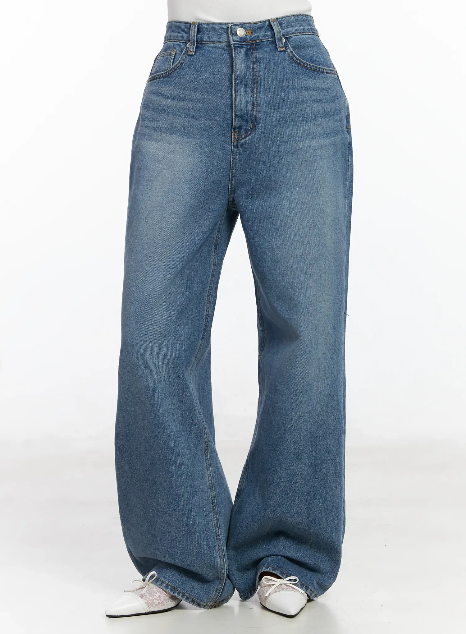 Ensley Wide Leg Jeans IJ529 - Image 3