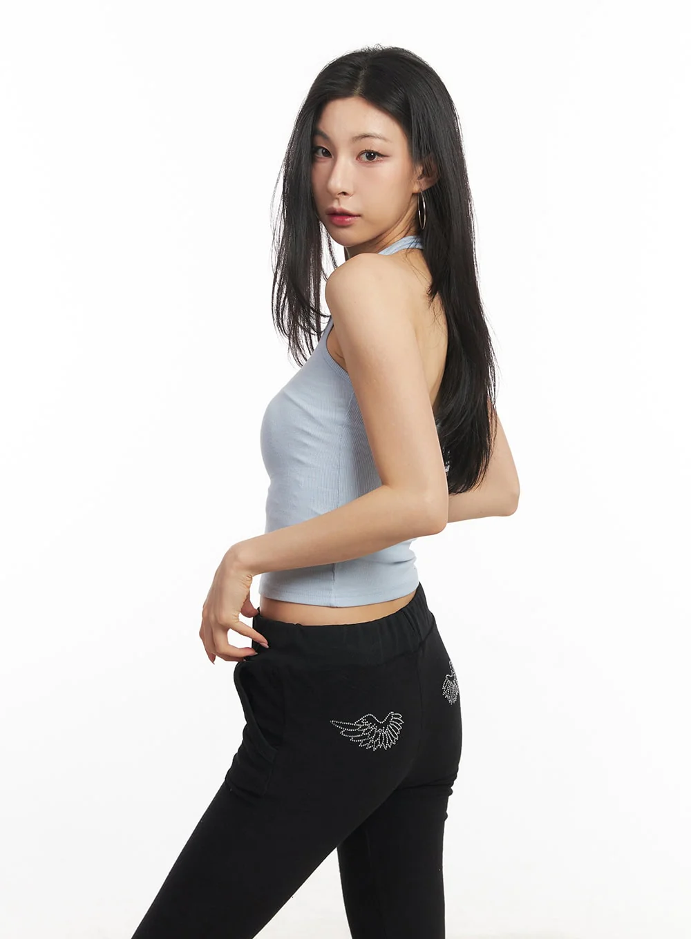 Essential Halter Crop Tank Top CA503 - Image 3