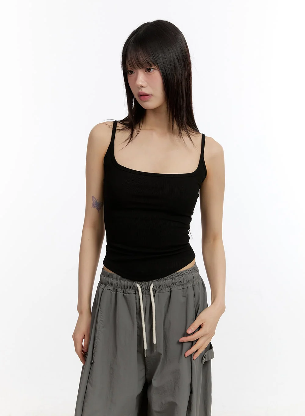 Essential Square-Neck Cami Crop Top CA509 - Image 10