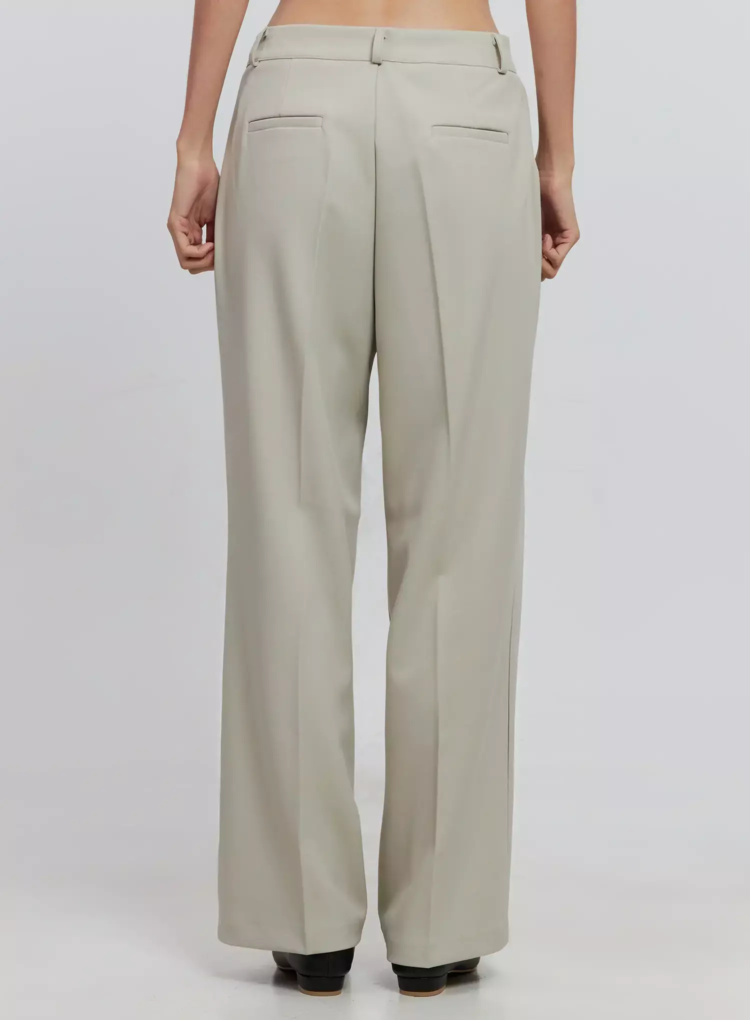 Essential Wide-Leg Slacks IS516 - Image 9