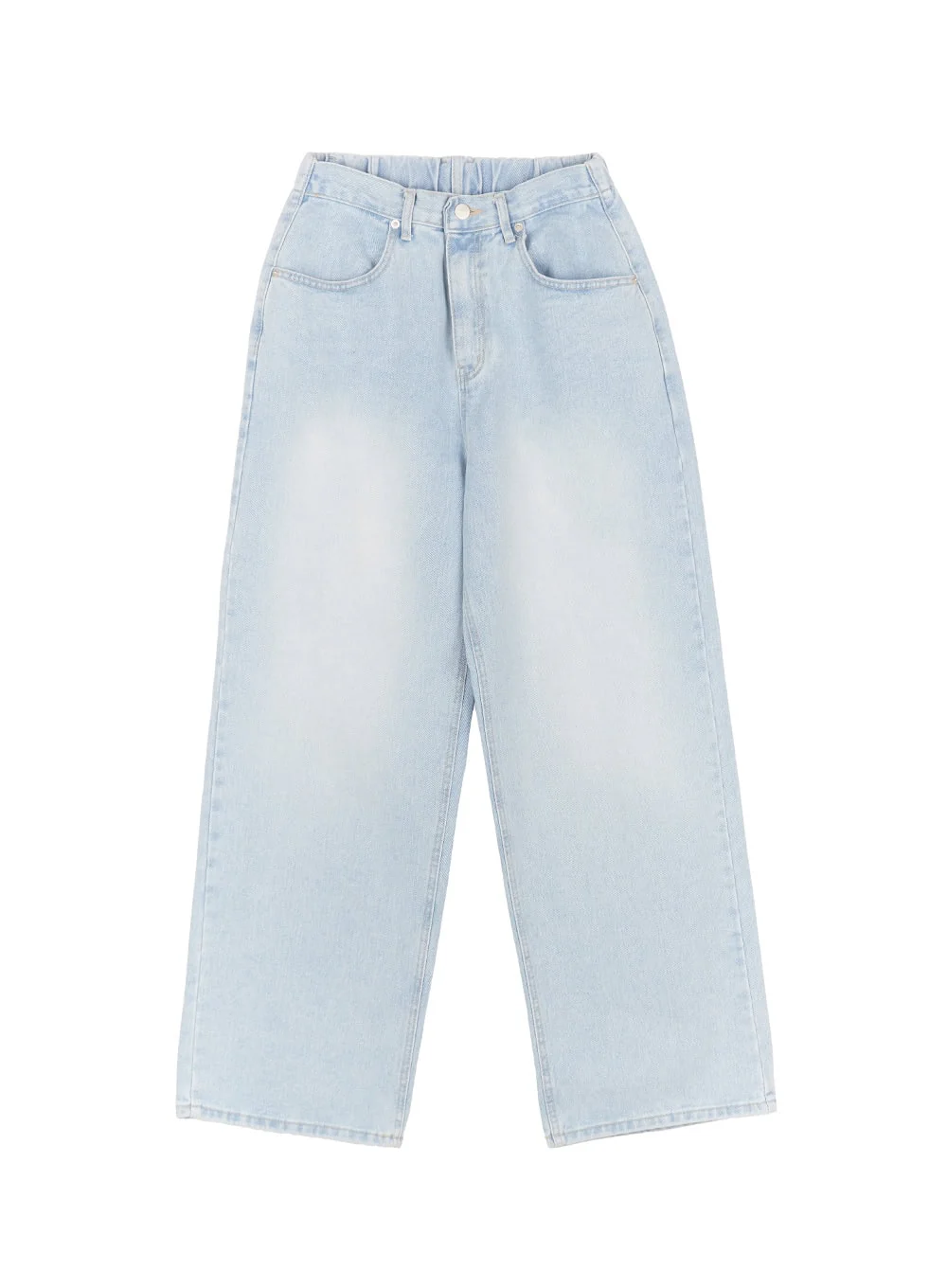 Eugene Adjustable Cinched-Back Wide-Leg Jeans CM521 - Image 8