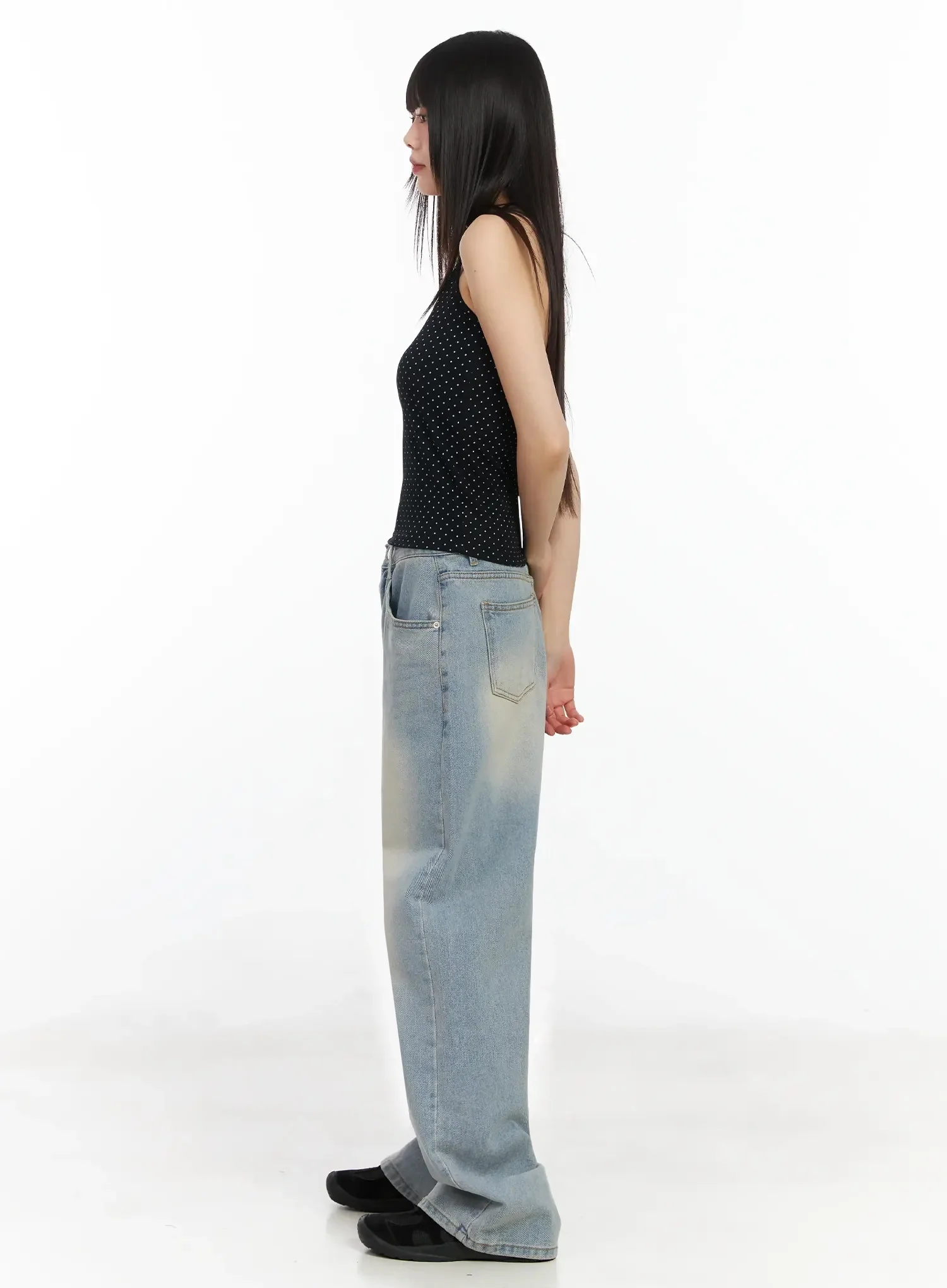 Eugenia Wide Leg Washed Jeans IM523 - Image 13