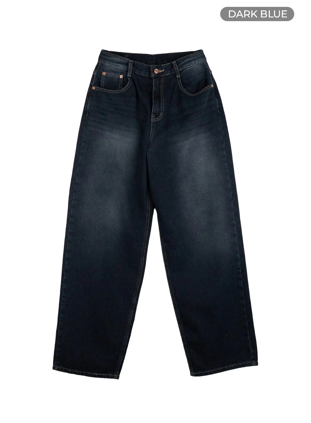 Evelyn Washed Baggy Jeans (Dark Blue) IS402 - Image 8