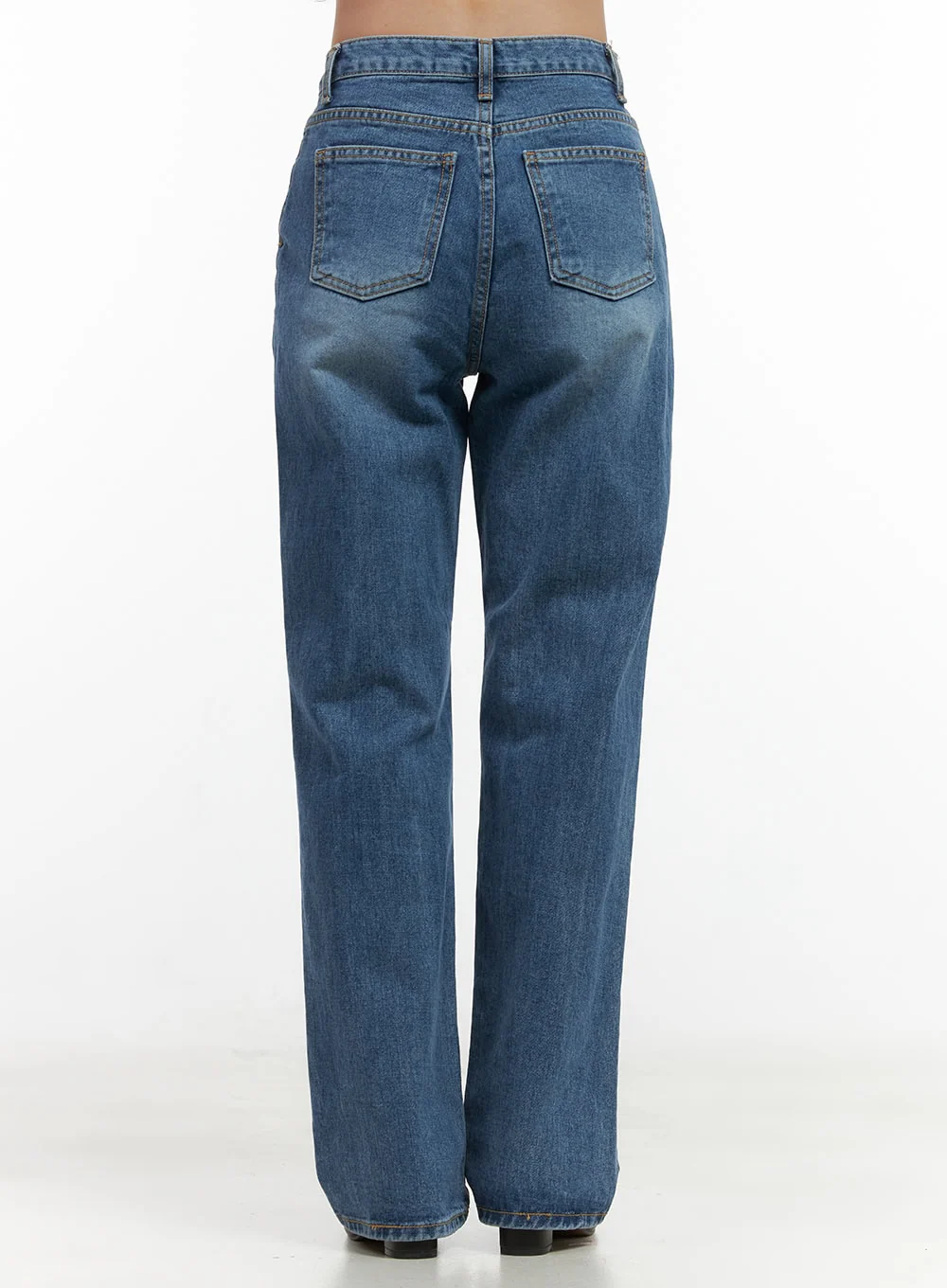 Evelyn Wide-Fit Straight Denim Jeans OO421 - Image 5