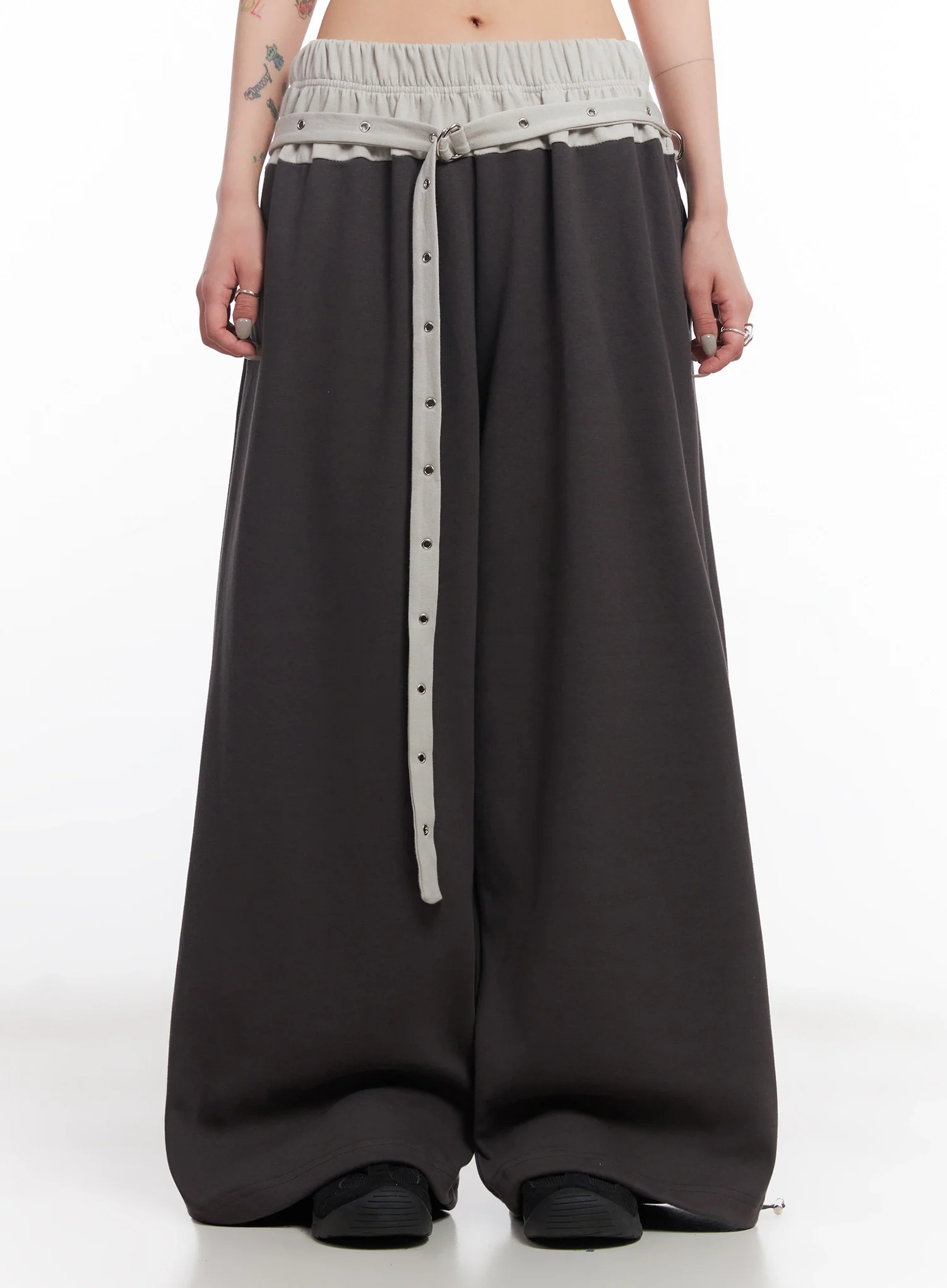 Eyelet Belted Trousers IC503 - Image 5