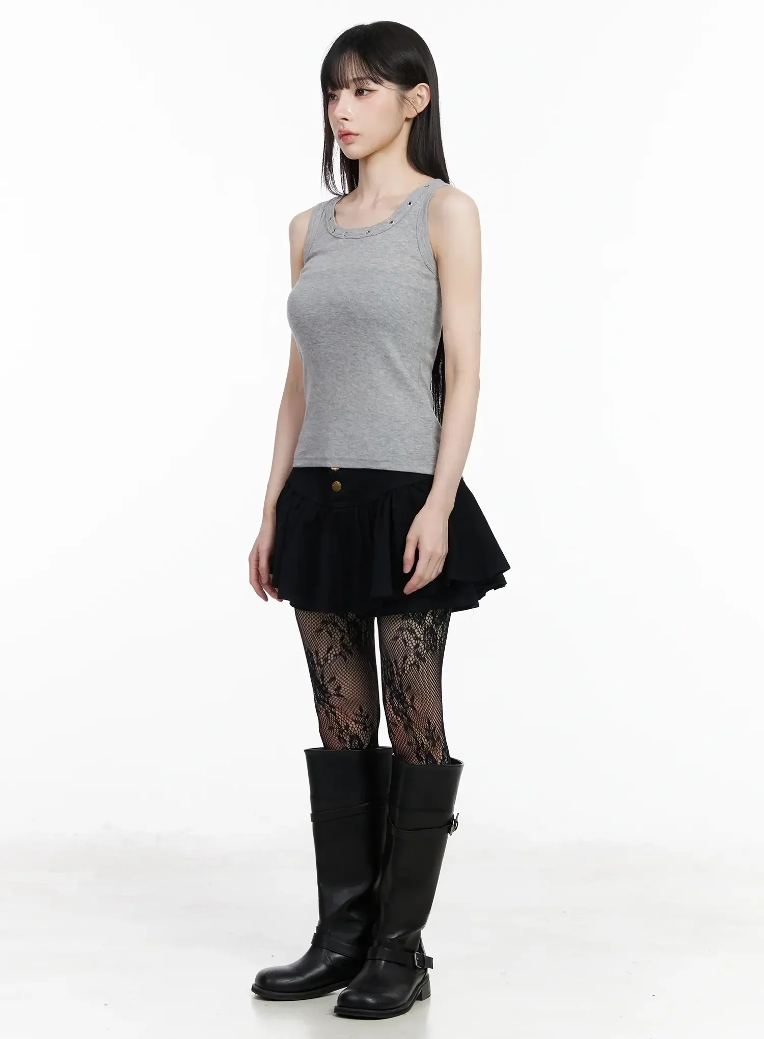 Eyelet Detail Sleeveless Top IY511 - Image 11