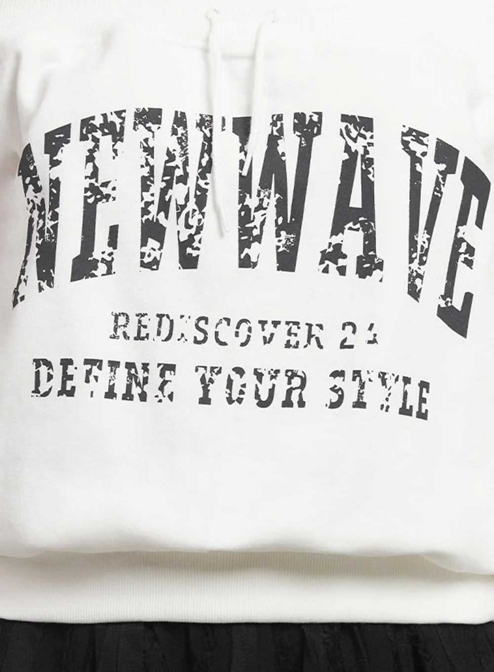 Faded Graphic Off-Shoulder String Sweatshirt IM528 - Image 6