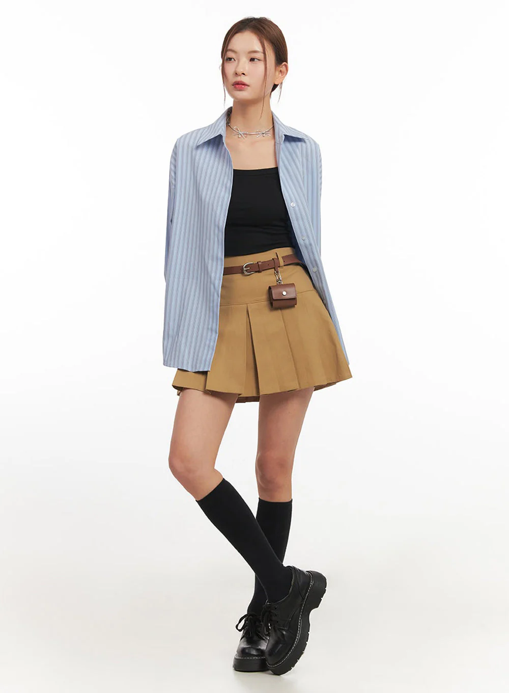 Faux Leather Belt with Pouch IM513 - Image 7