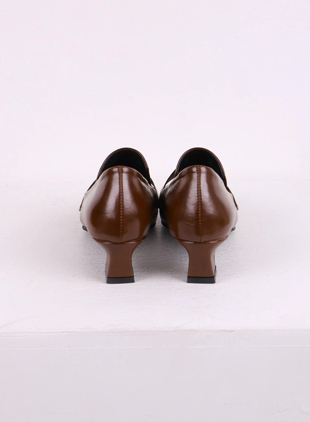 Faux Leather Loafer Pumps CJ426 - Image 11