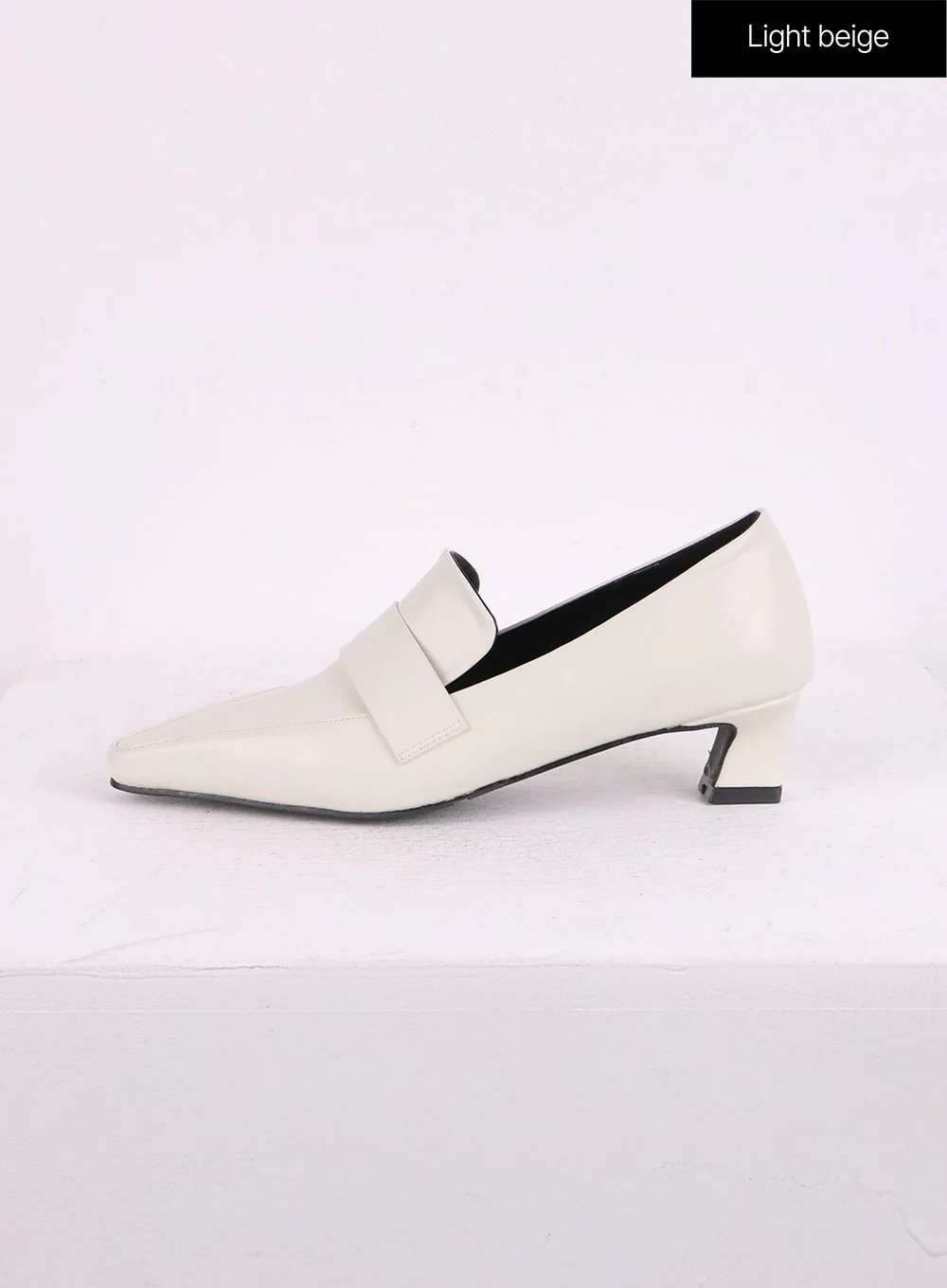 Faux Leather Loafer Pumps CJ426 - Image 8
