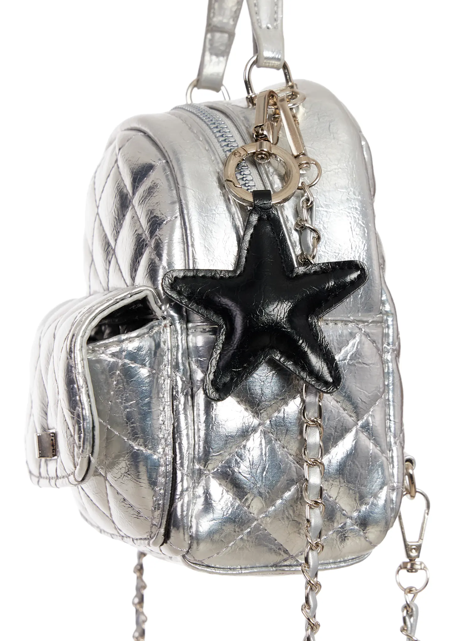 Faux Leather Star Keyring IM527 - Image 4