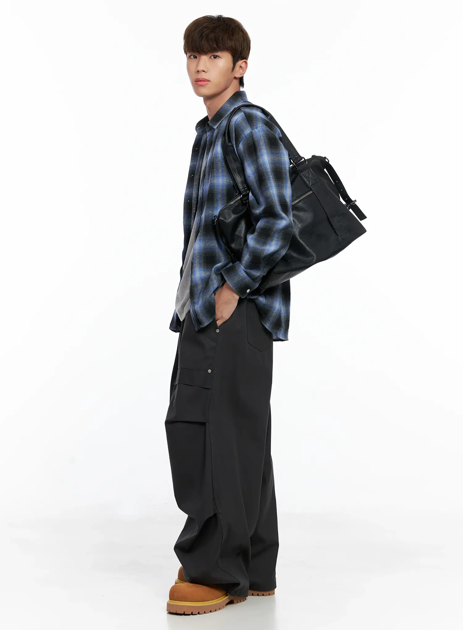 Faux Leather Tote Bag IO506 - Image 2