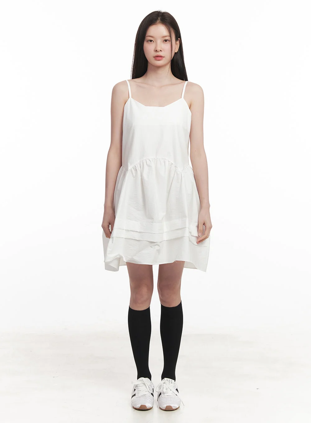 Flare V-Neck Cami Mini Dress IY509 - Image 4