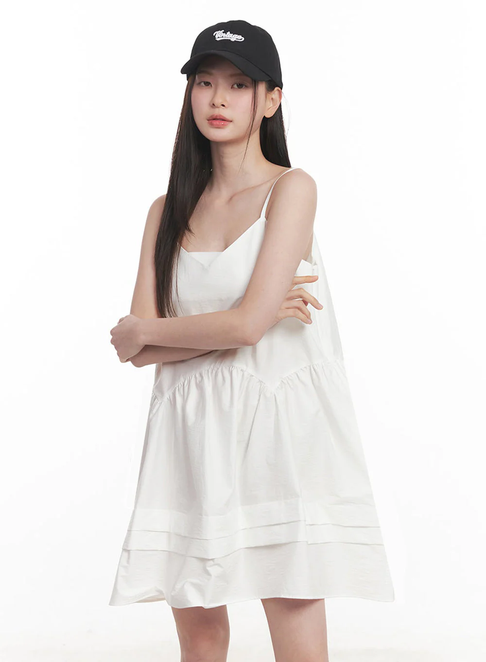 Flare V-Neck Cami Mini Dress IY509 - Image 7