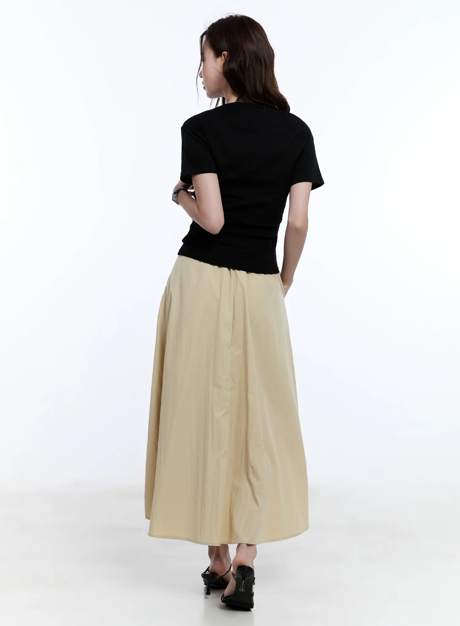 Flared Flowy Midi Skirt CU513 - Image 10