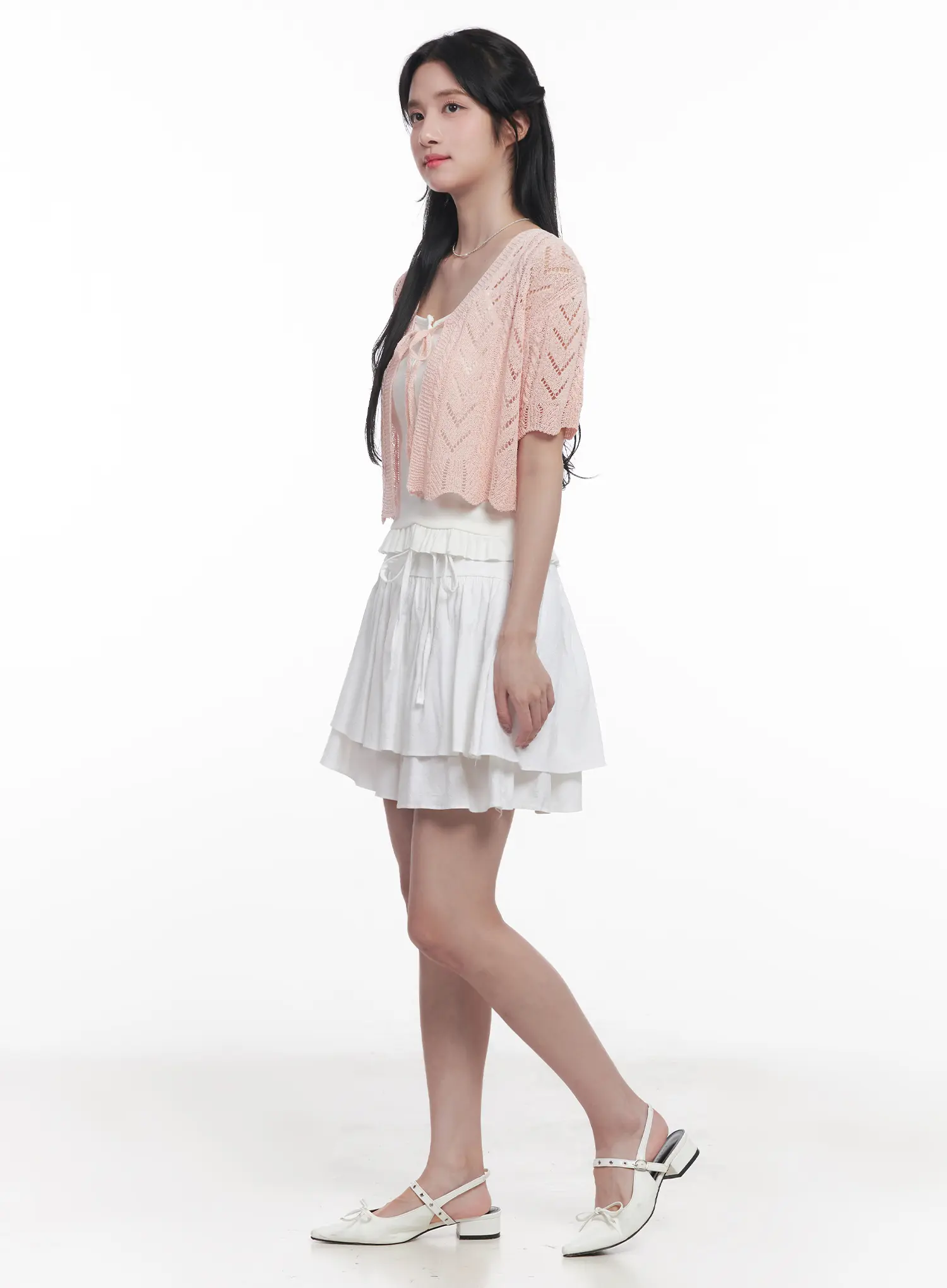 Flirty Ribbon Flared Mini Skirt CU523 - Image 7