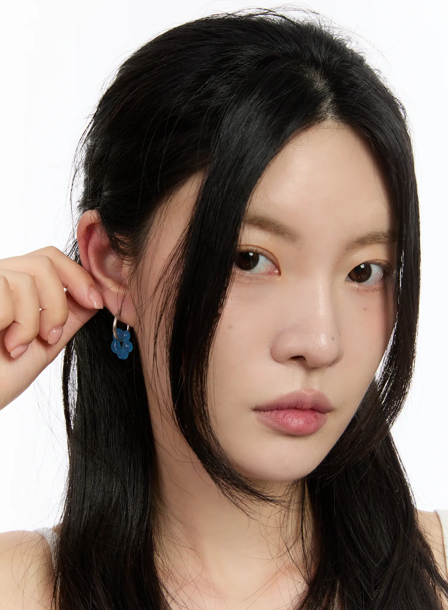 Floral Charm Earrings CA508 - Image 2