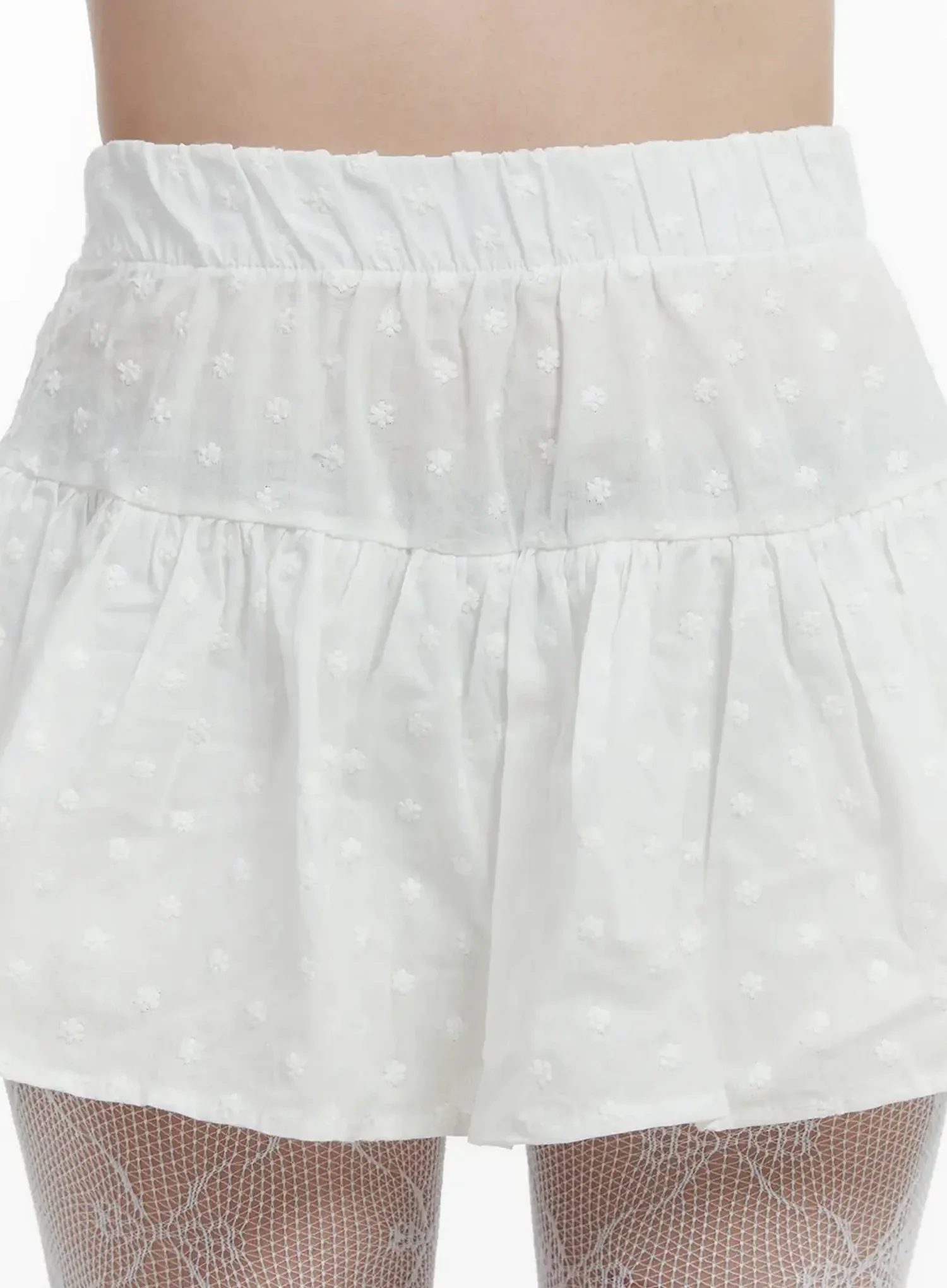 Floral Embroidered Skort IJ521 - Image 4