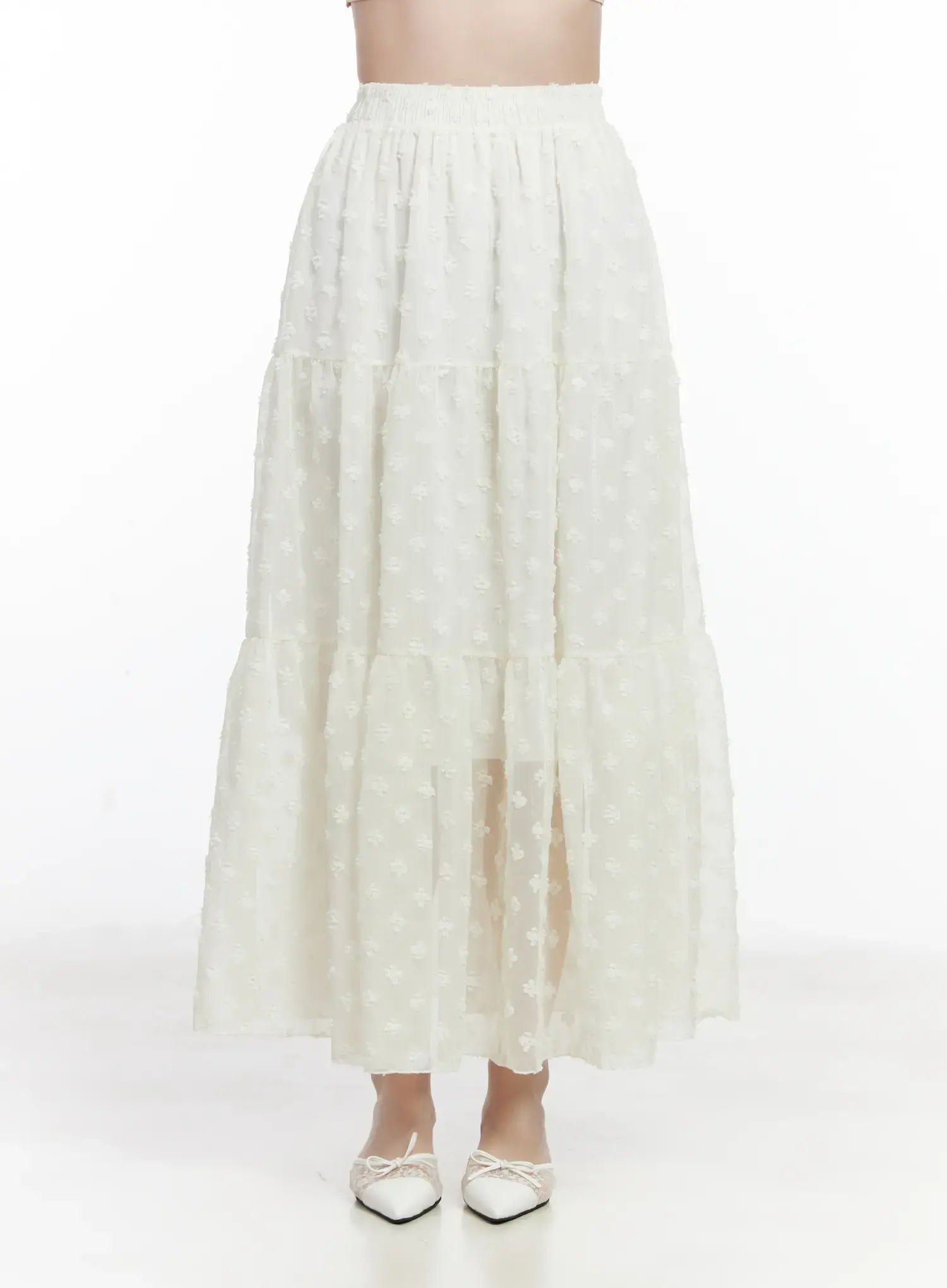 Floral Lace Maxi Skirt CJ519 - Image 8