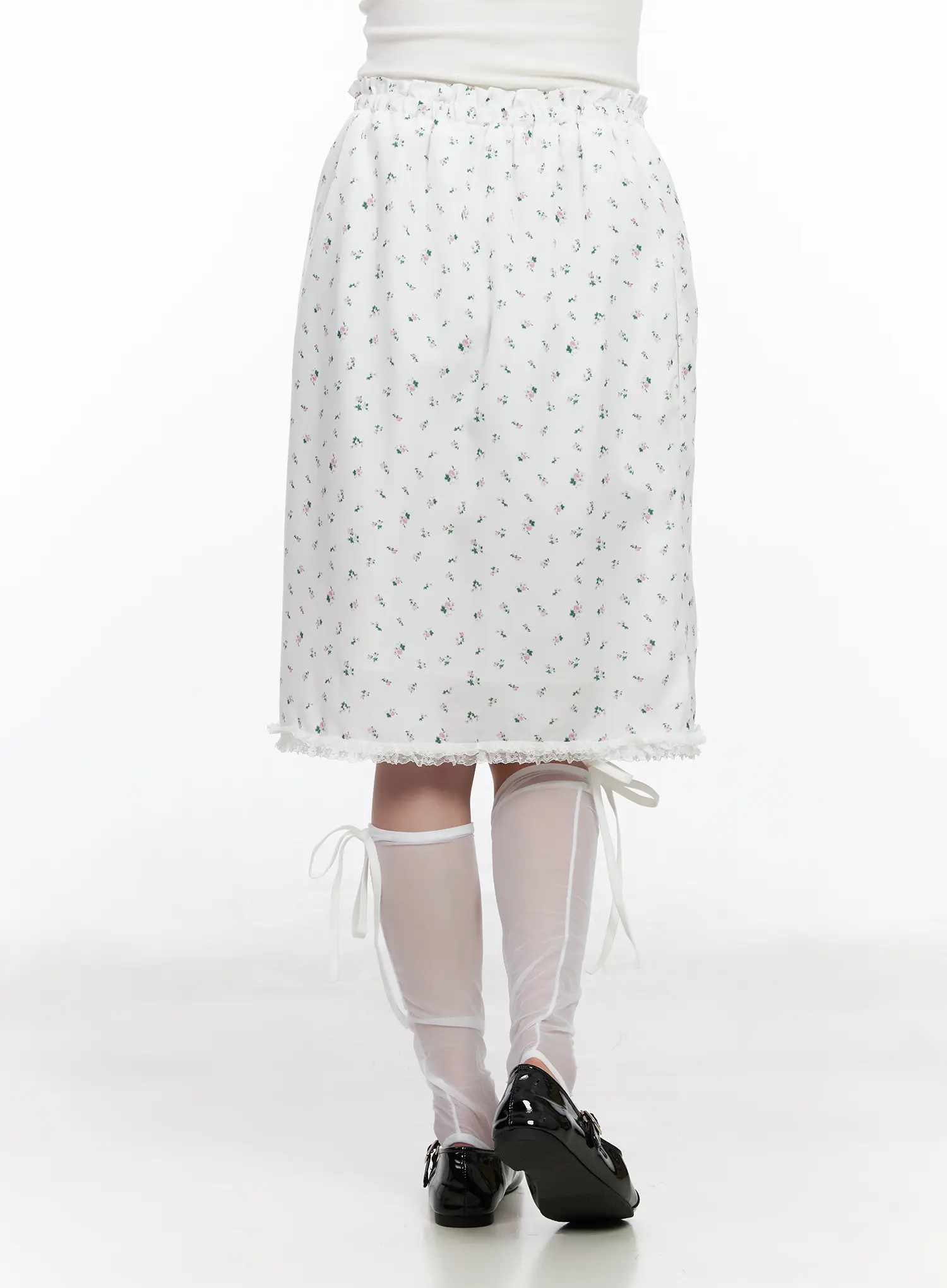 Floral Lace Midi Skirt CM527 - Image 6