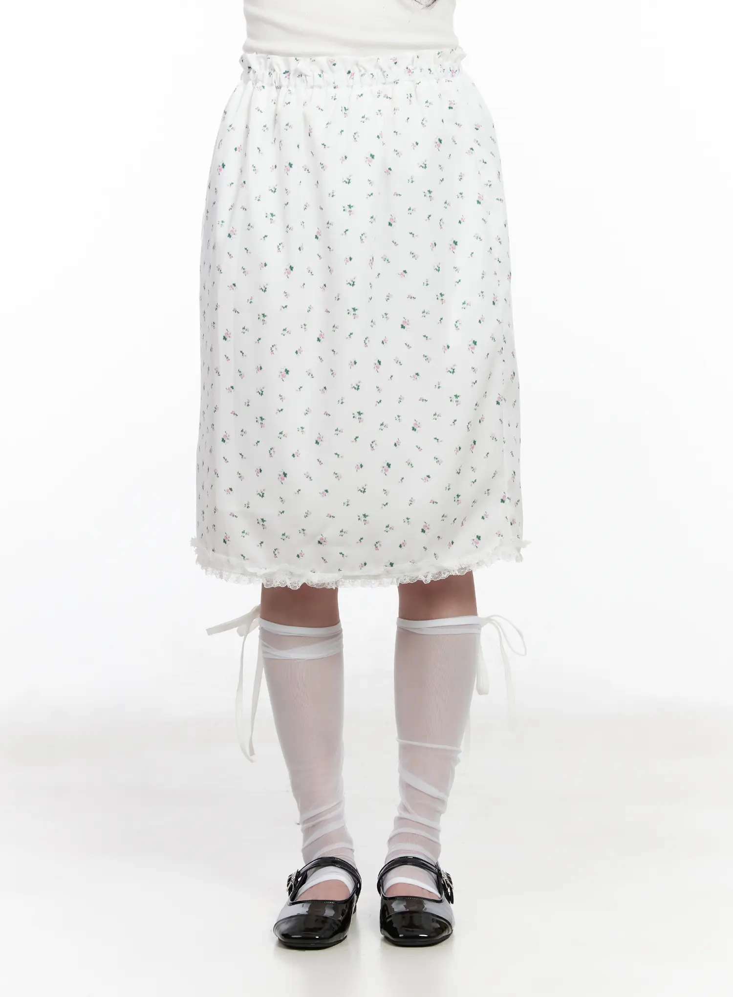 Floral Lace Midi Skirt CM527 - Image 8