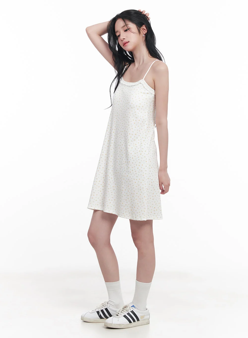 Floral Lace Padded Cami Mini Dress CY523 - Image 3