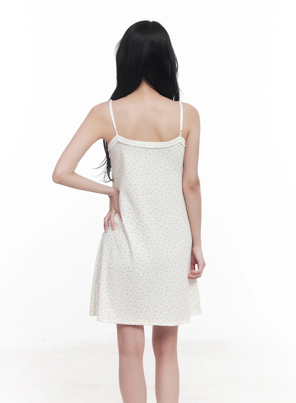 Floral Lace Padded Cami Mini Dress CY523 - Image 7