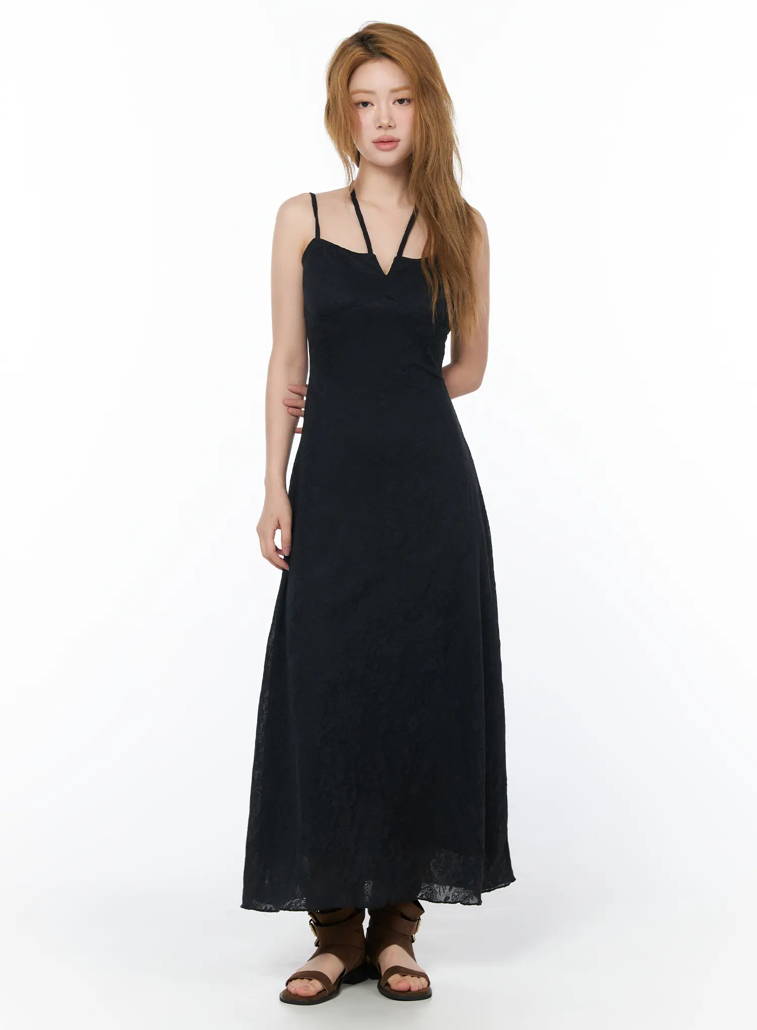 Floral Maxi Dress CY505 - Image 2