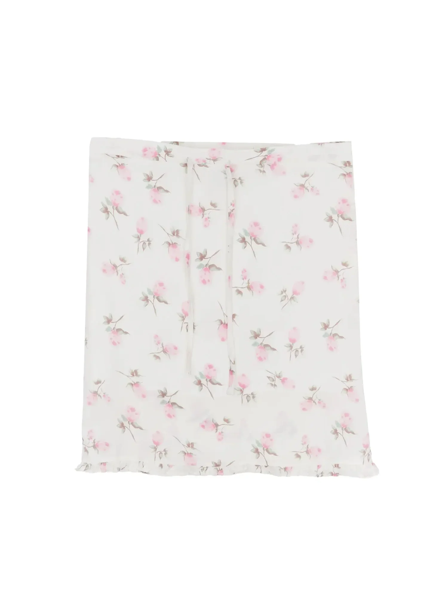 Floral Print Ruffle Hem Midi Skirt IY515 - Image 16